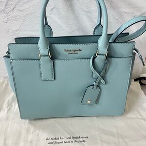 Kate Spade Medium Satchel Cameron Seaside (323)